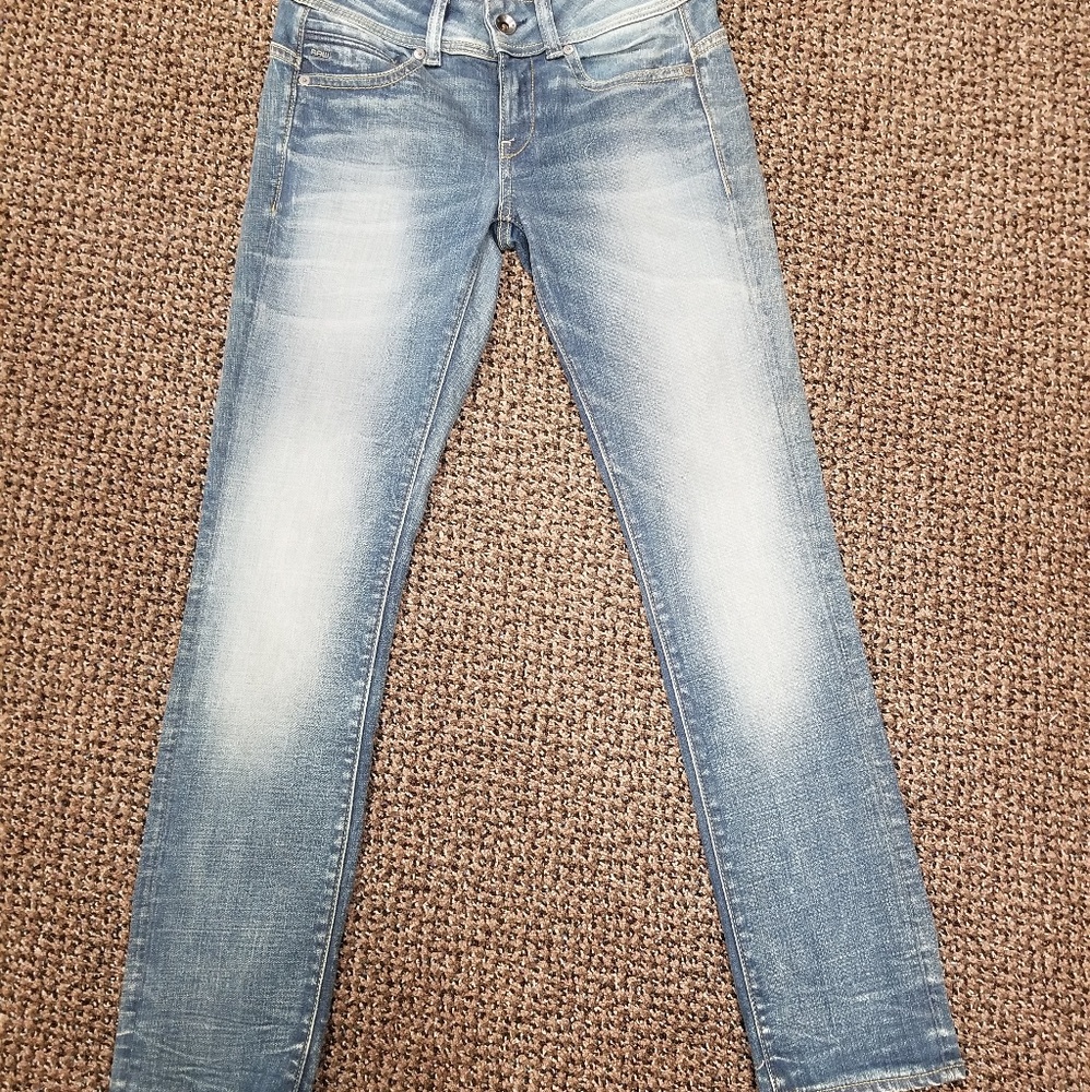 G star Raw Midge Saddle mid Waist Straight Jeans